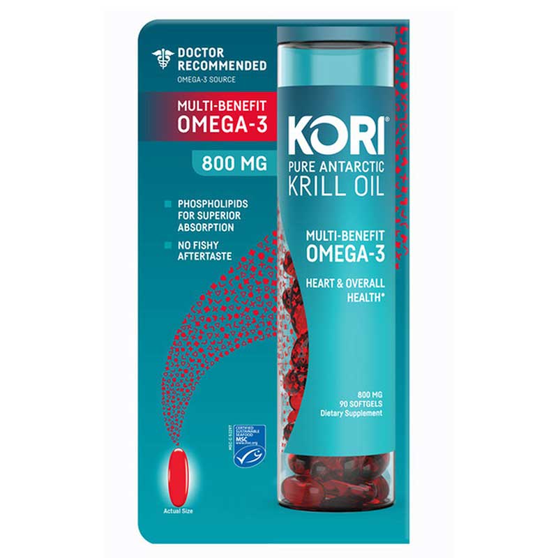 Kori Pure Antarctic Krill Oil 800mg, 90 viên
