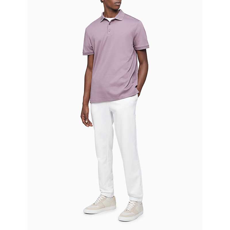 Áo Calvin Klein Liquid Touch Solid Polo Shirt - Violet, size S