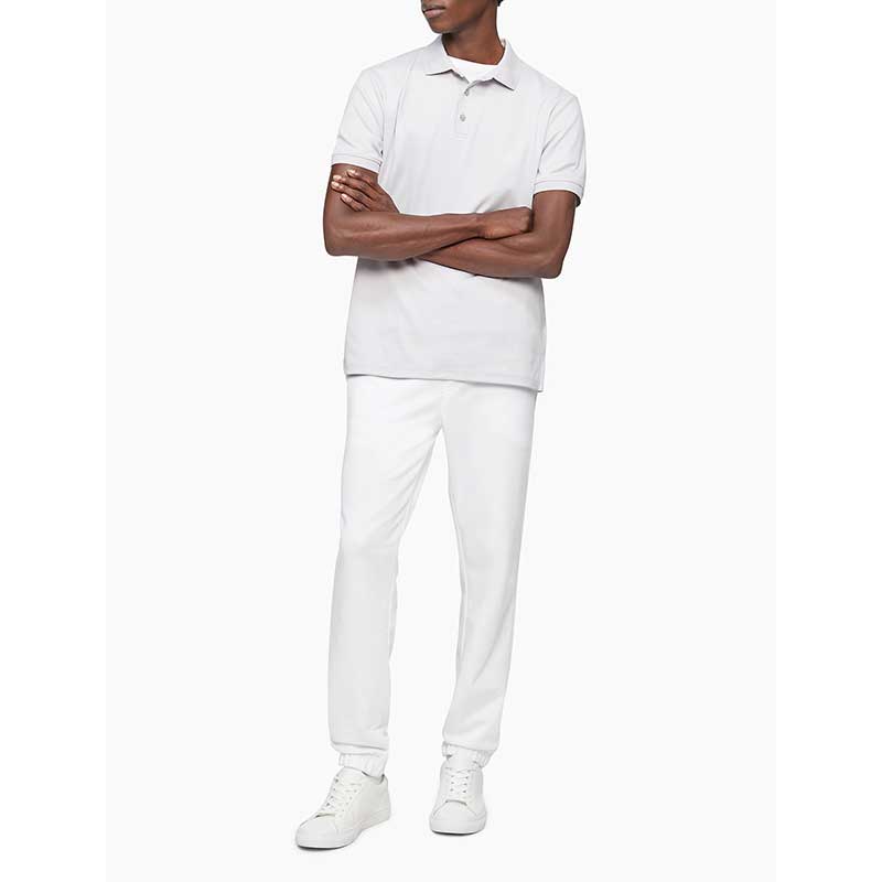 Áo Calvin Klein Liquid Touch Solid Polo Shirt - White, size S