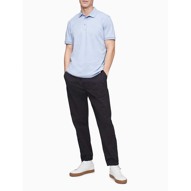 Áo Calvin Klein Liquid Touch Solid Polo Shirt - Blue, size S