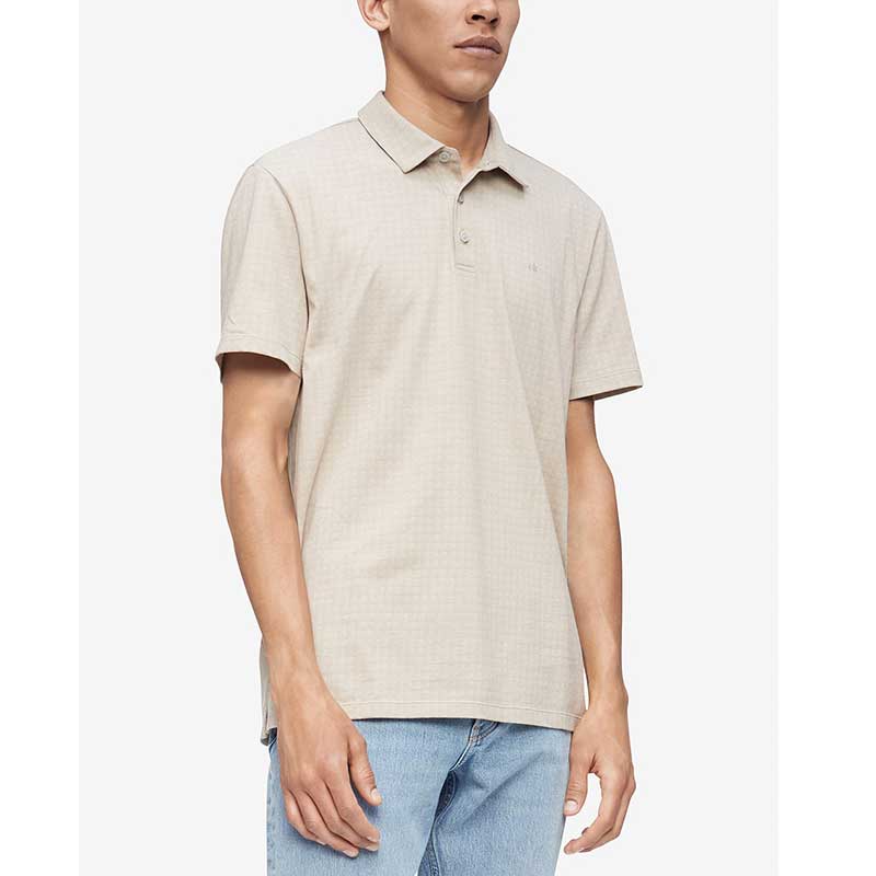 Áo Calvin Klein Liquid Touch Solid Polo Shirt - Tan, size S