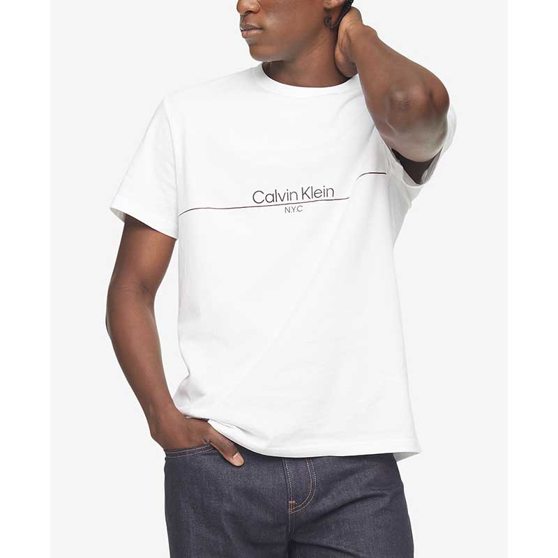 Áo Calvin Klein Standard Logo Crewneck T-Shirt - White, Size S