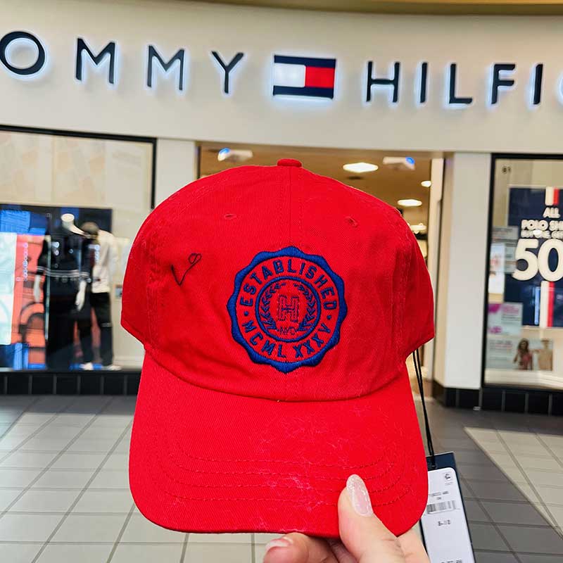 Mũ Tommy Hilfiger Logo Embroidery Cap, Red