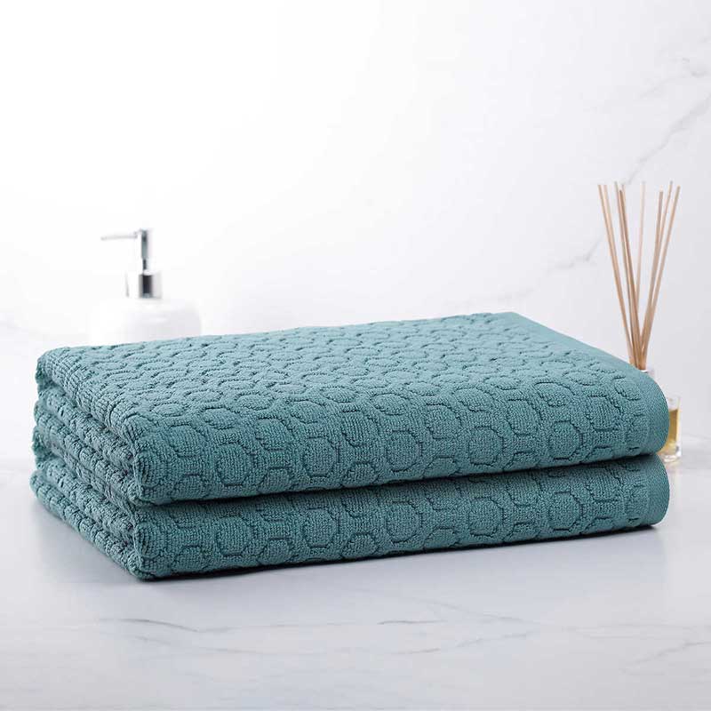 Khăn tắm Mirabella Textured Bath Towel, Green