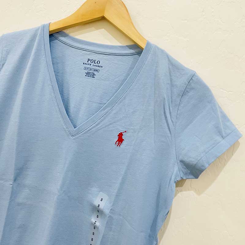 Áo Polo Ralph Lauren V-neck T-Shirt - Blue, Size XS - Shop Mùa Xuân