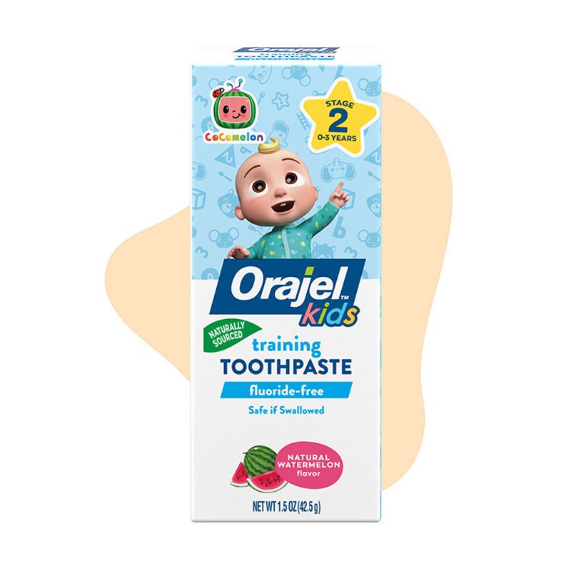 Kem đánh răng bé Orajel Fluoride-Free CoComelon, 42.5g