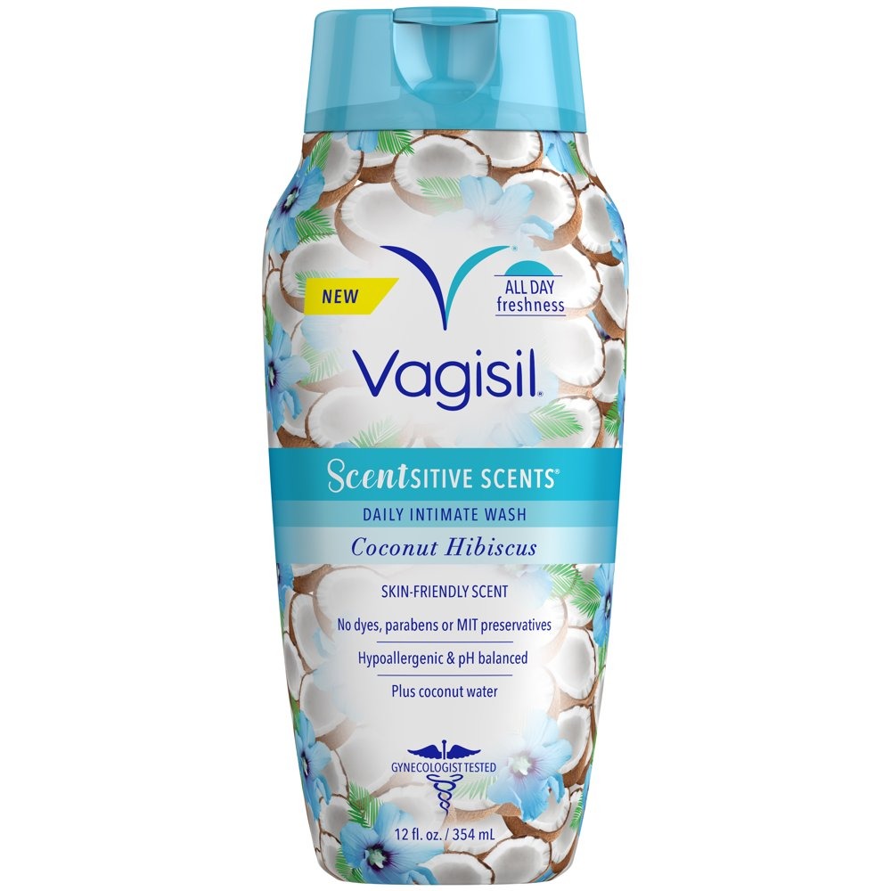 Dung dịch vệ sinh phụ khoa Vagisil Scentsitive Scents - Coconut Hibiscus, 354ml