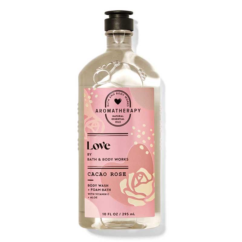 Gel tắm Bath & Body Works Aromatherapy - Love Cacao Rose, 295ml