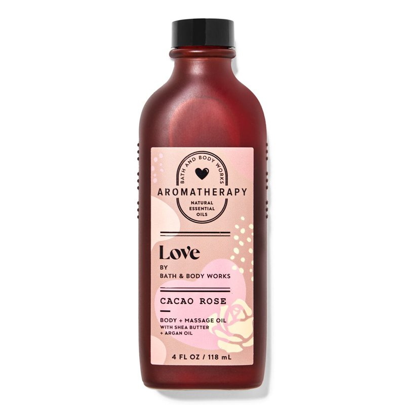 Dầu dưỡng da Bath & Body Works Aromatherapy - Love Cacao Rose, 118ml