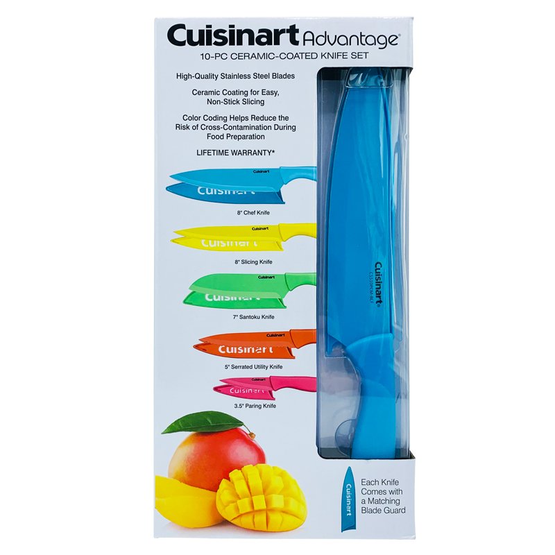 Bộ dao Cuisinart Advantage 10-PC Ceramic-Coated Knife Set
