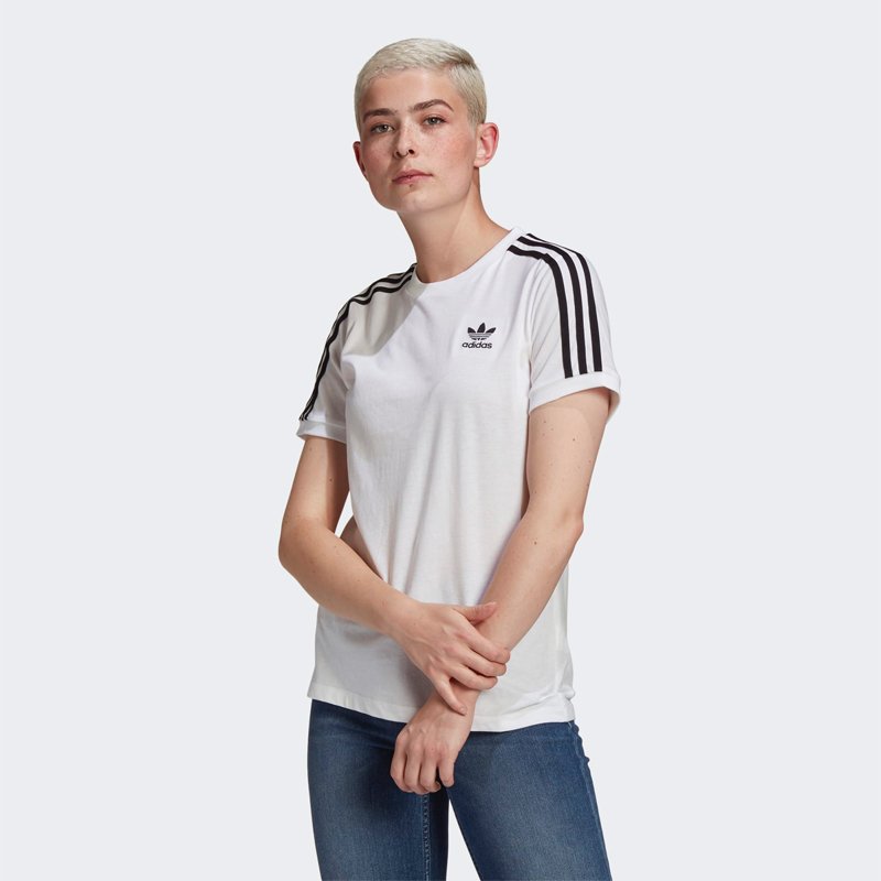 Áo Adidas Originals Adicolor Classics 3-Stripes Tee T-Shirt - White, Size S