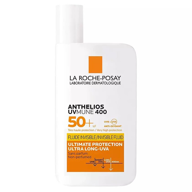 Chống nắng La Roche-Posay Anthelios UVMune 400 Invisible Fluid Sans Parfum SPF 50+, 50ml
