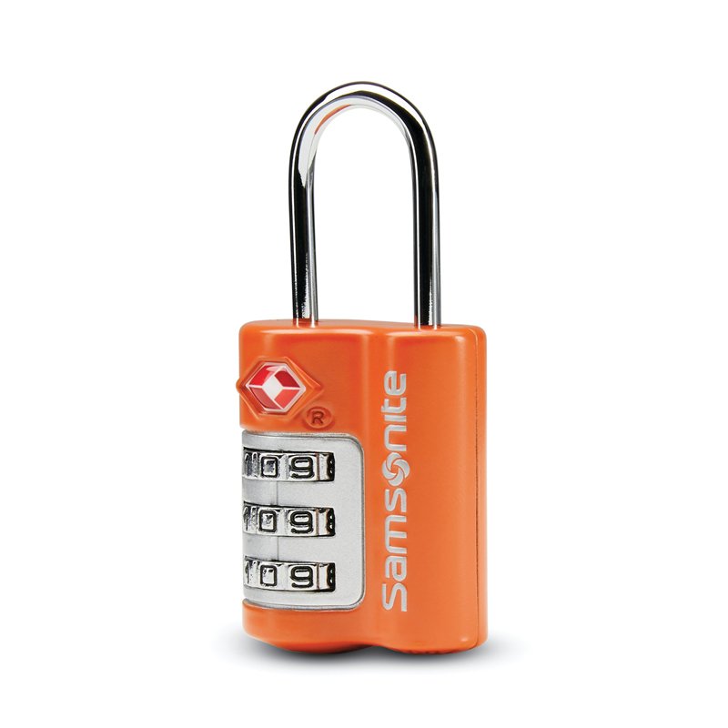 Khóa số vali Samsonite 3 Dial Travel Sentry Combination Lock, Orange Tiger