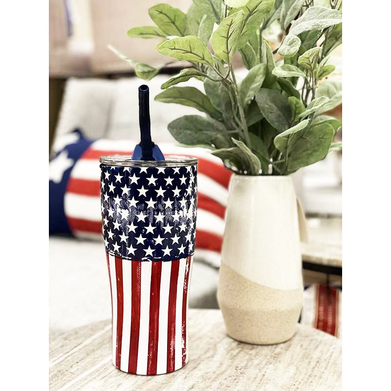 Ly giữ nhiệt Double Wall Stainless Steel Tumbler - American Flag, 900ml