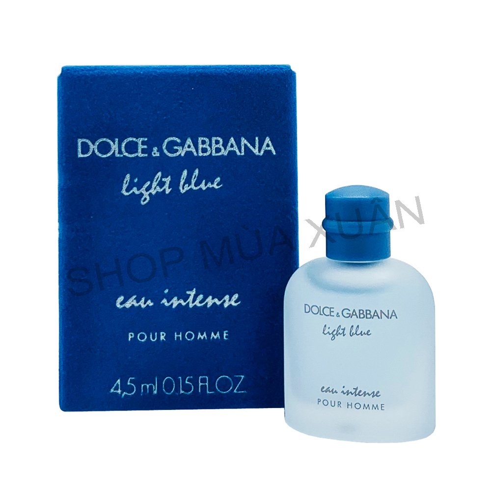Nước hoa DOLCE & GABBANA Light Blue Eau Intense Pour Homme - Eau de Parfum, 4.5ml