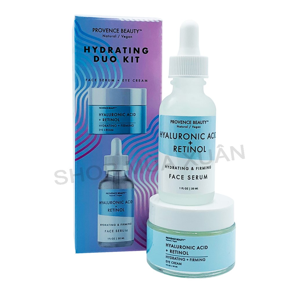 Set Serum + kem dưỡng mắt Provence Beauty Hydrating Duo Kit, 2 x 30ml
