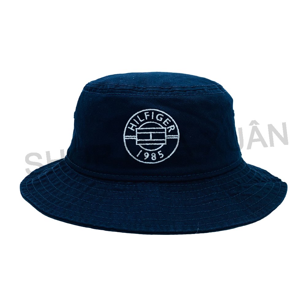 Mũ Tommy Hilfiger Logo Embroidery Bucket Hat - Navy