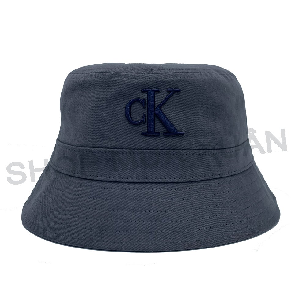 Mũ Calvin Klein Embroidered Monogram Twill Bucket Hat - Dark Grey