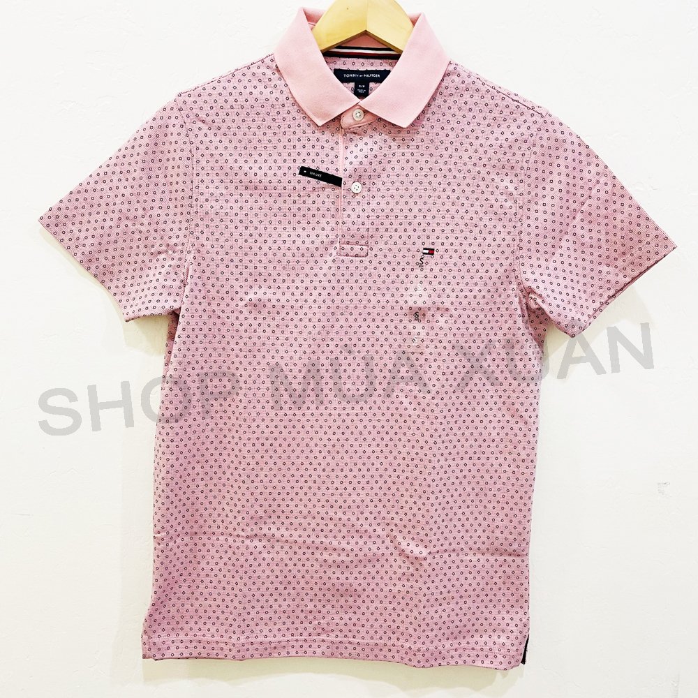 Áo Tommy Hilfiger Slim Fit Polo Shirt - Pink, Size S