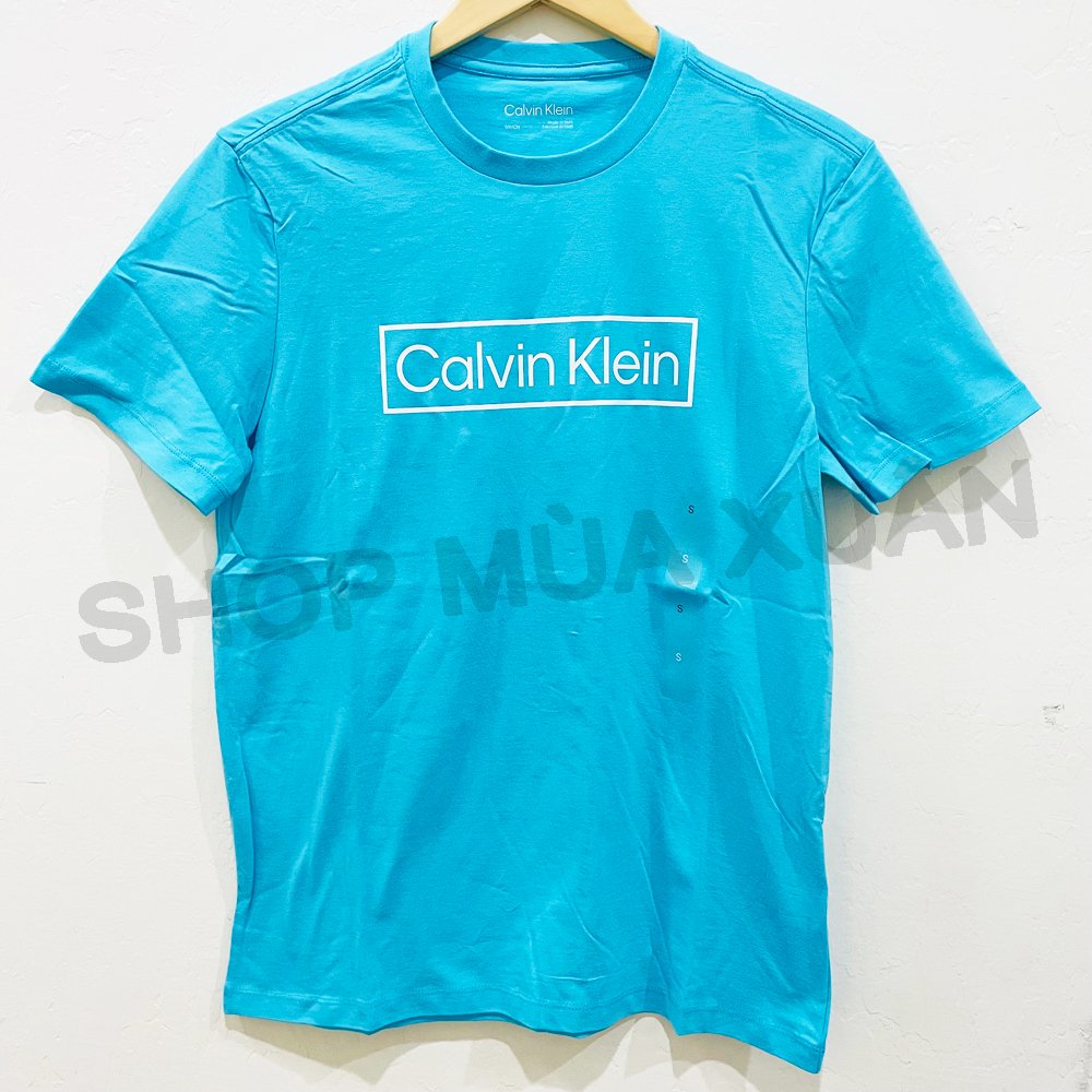 Áo Calvin Klein Logo T-Shirt - Blue, Size L