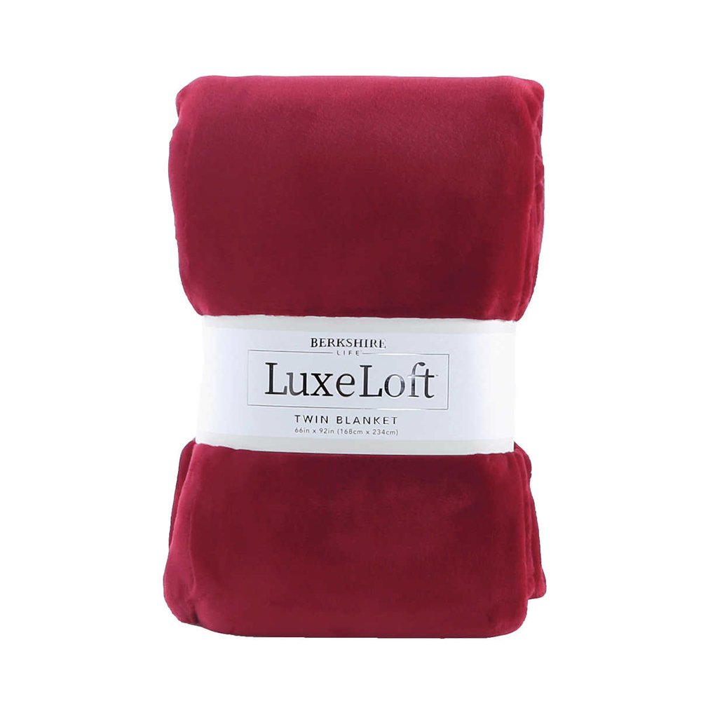 Chăn Berkshire Life LuxeLoft - Twin Size, Red