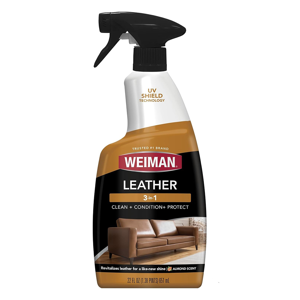 Dung dịch làm sạch và bảo-dưỡng đồ da Weiman Leather Spray 3in1, 651ml
