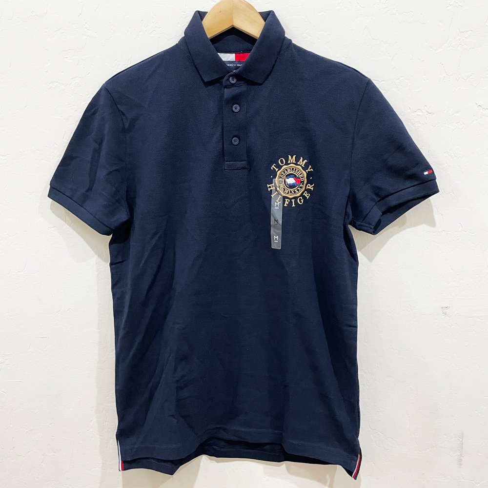 Áo Tommy Hilfiger Regular Fit Logo Polo Shirt - Navy, Size M