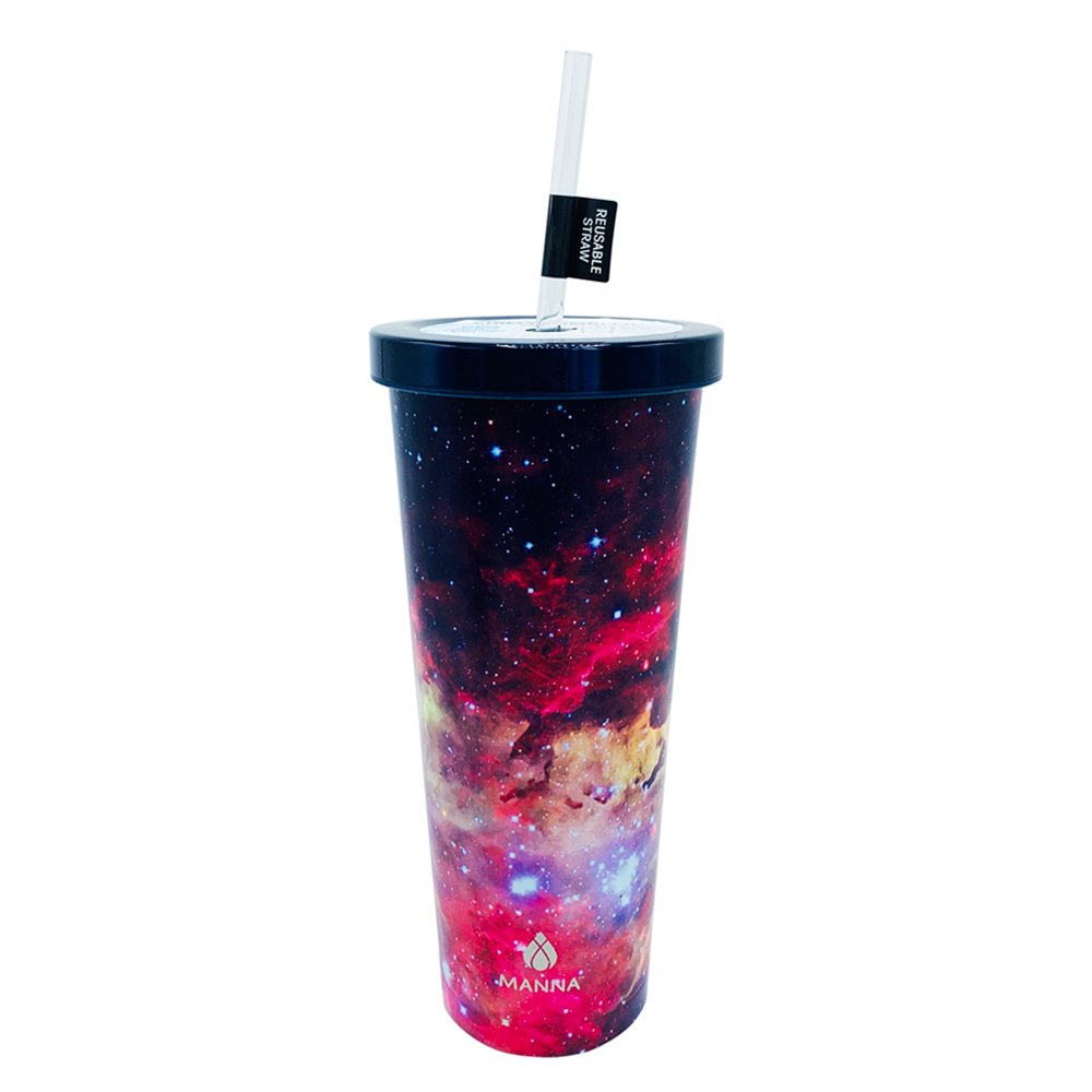 Ly giữ nhiệt Manna Chilly Tumbler - Colorful Galaxy Red, 709ml
