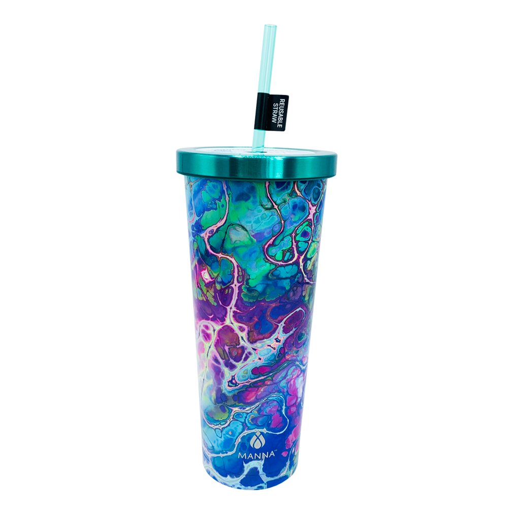 Ly giữ nhiệt Manna Chilly Tumbler - Bright Swirl Green, 709ml