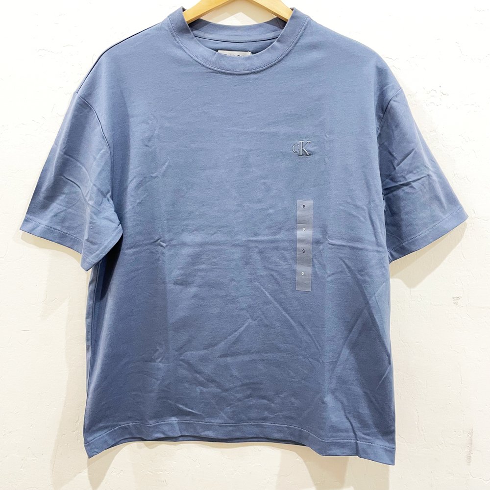 Áo Calvin Klein Logo Crewneck T-Shirt - Manor Blue, Size M
