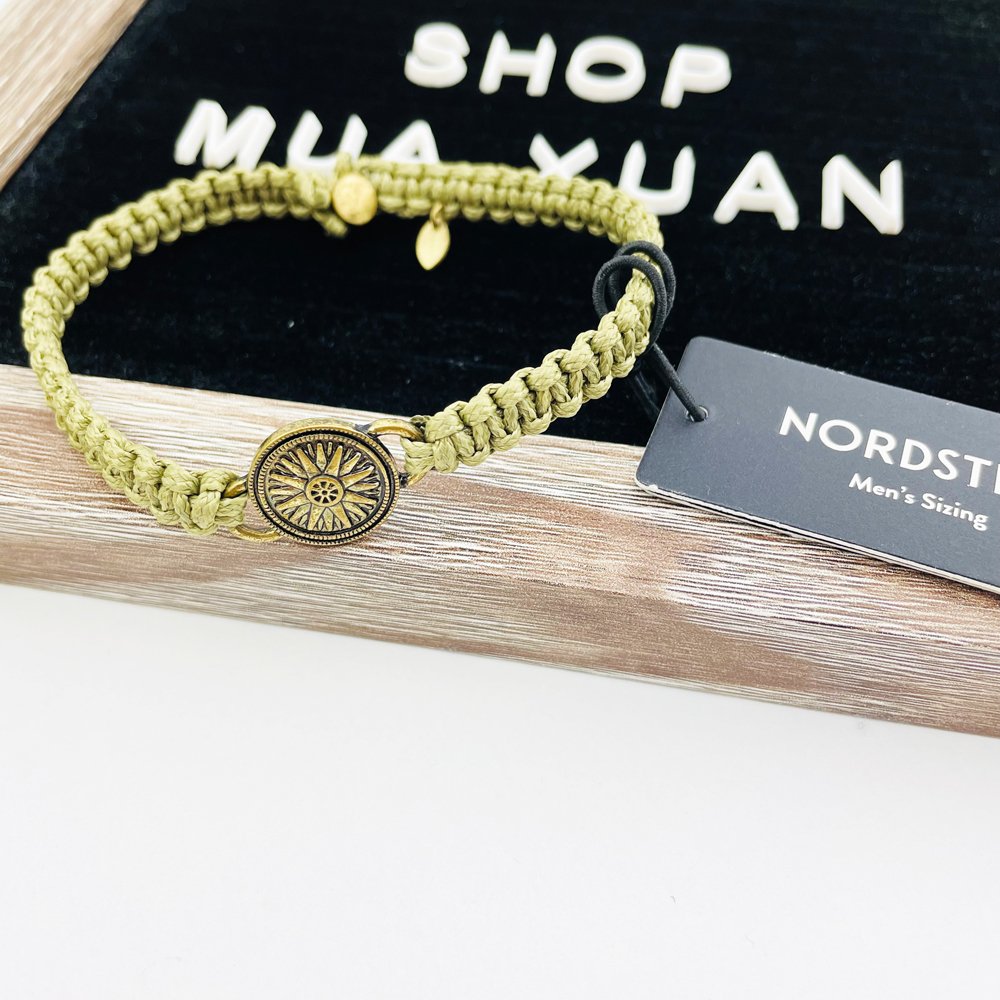 Vòng tay Nordstrom Men's Bracelet, Olive/Gold