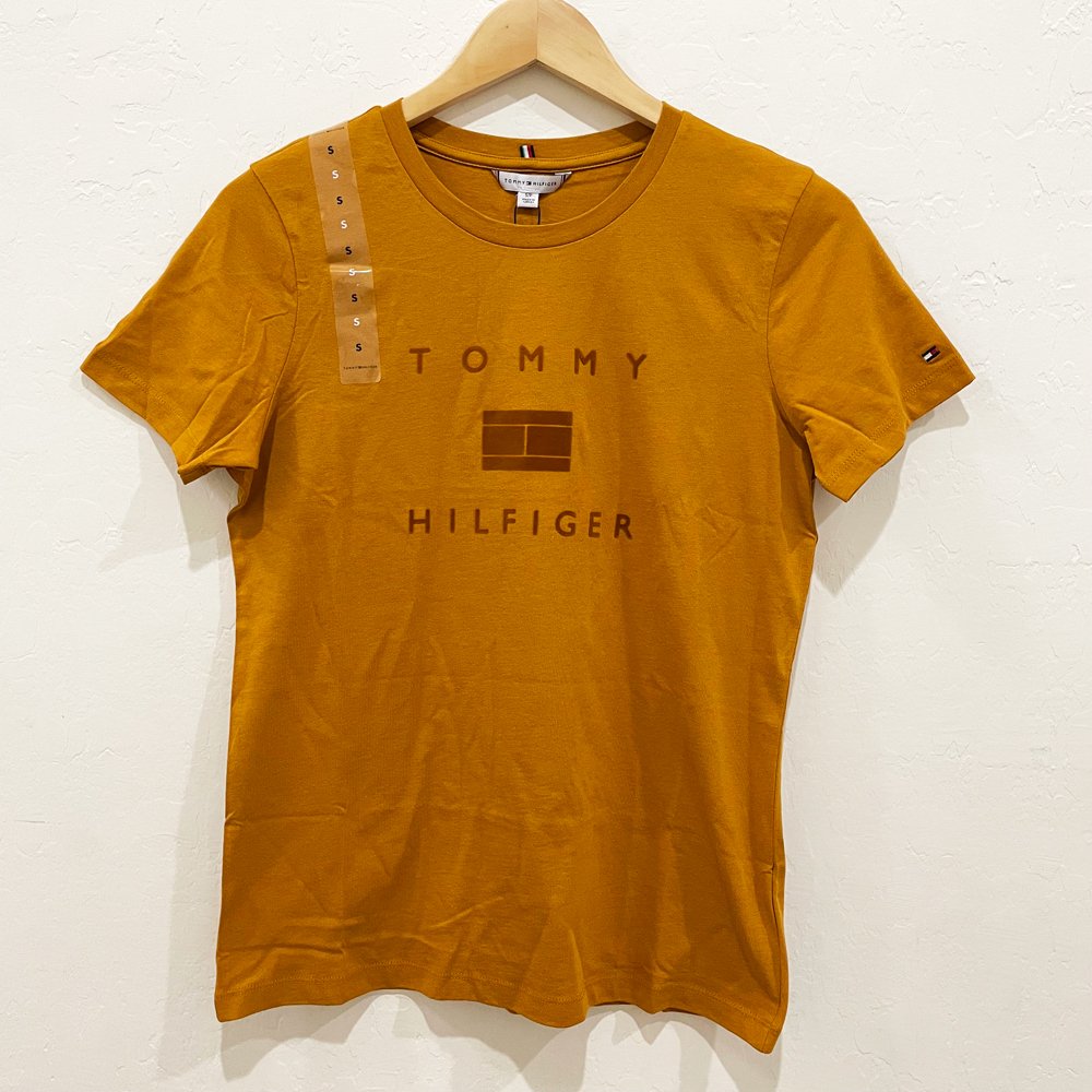 Áo Tommy Hilfiger Logo T-Shirt - Chrome Yellow, Size M
