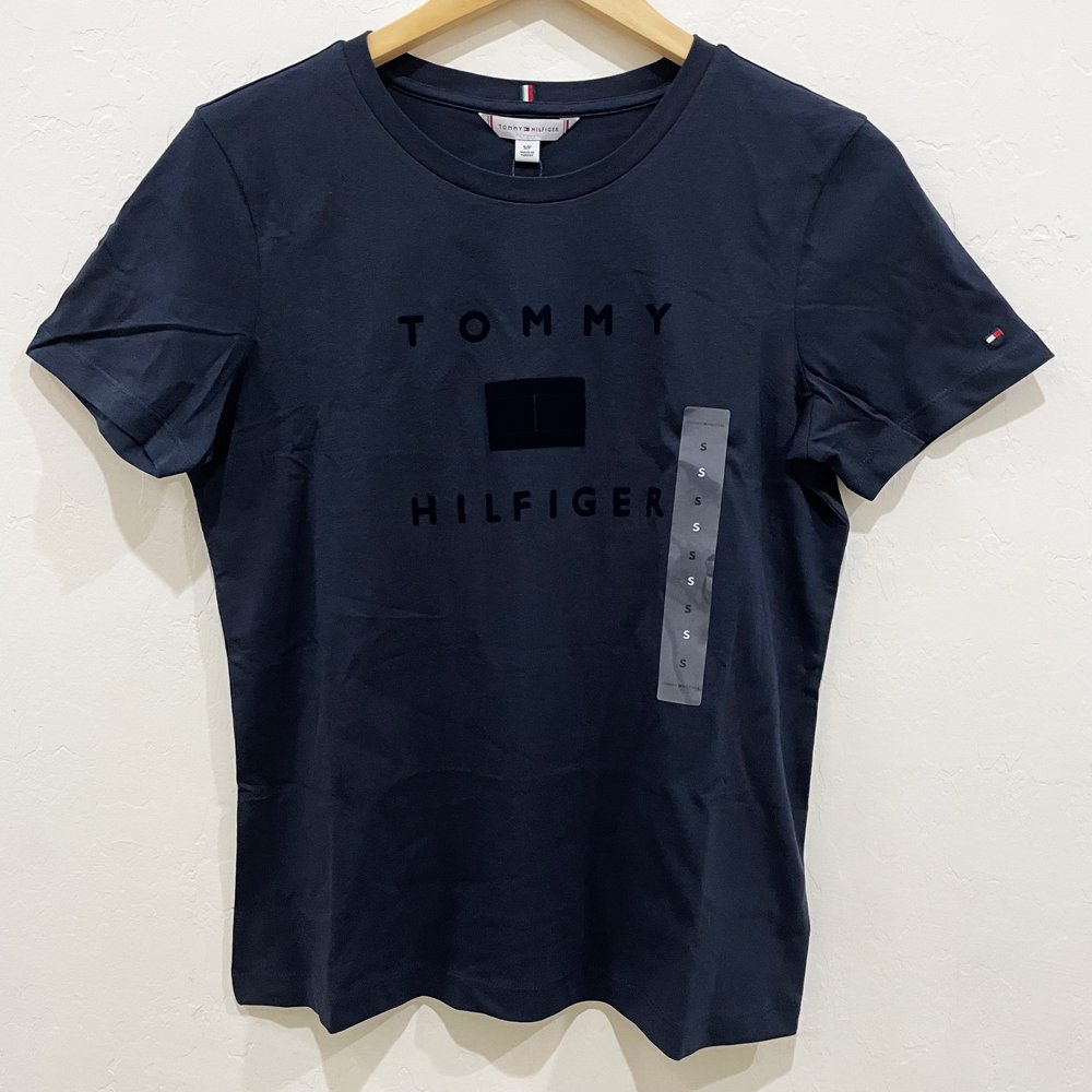 Áo Tommy Hilfiger Logo T-Shirt - Navy, Size S