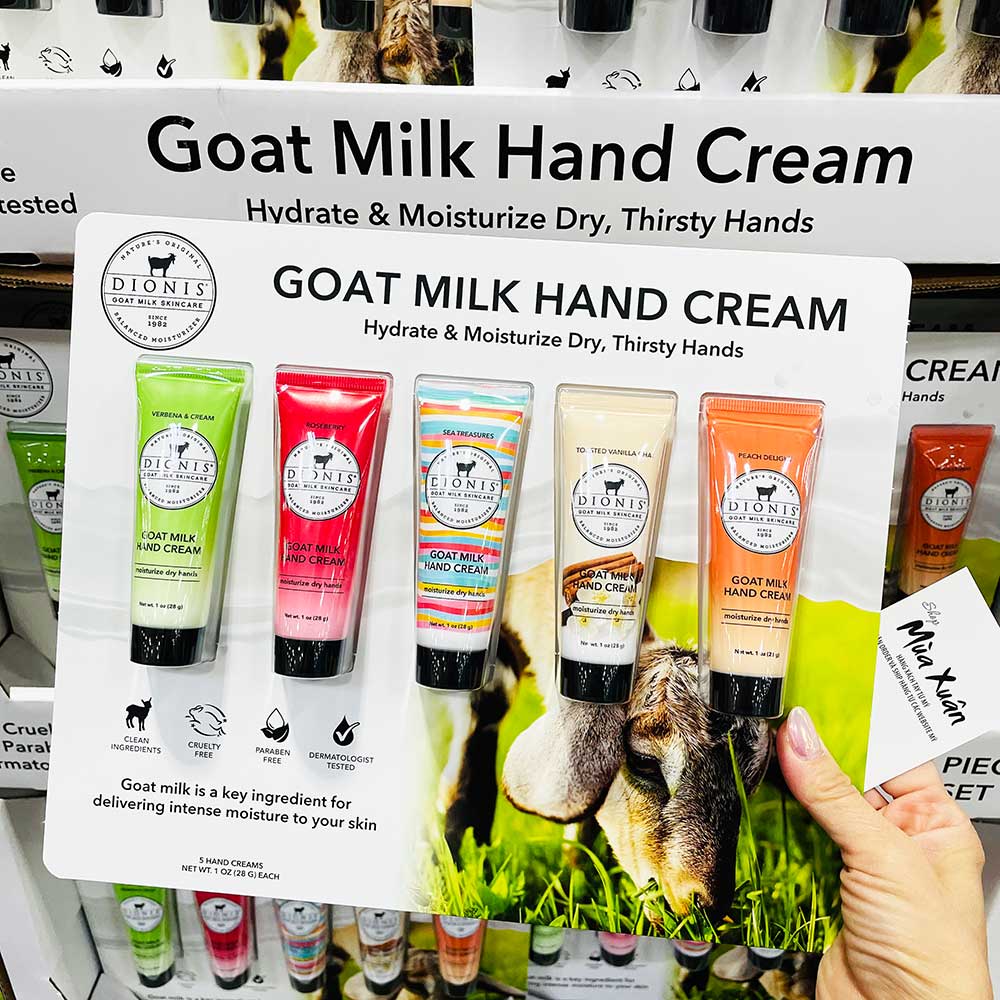 Set dưỡng da tay Dionis Goat Milk Hand Cream. 5 x 28g
