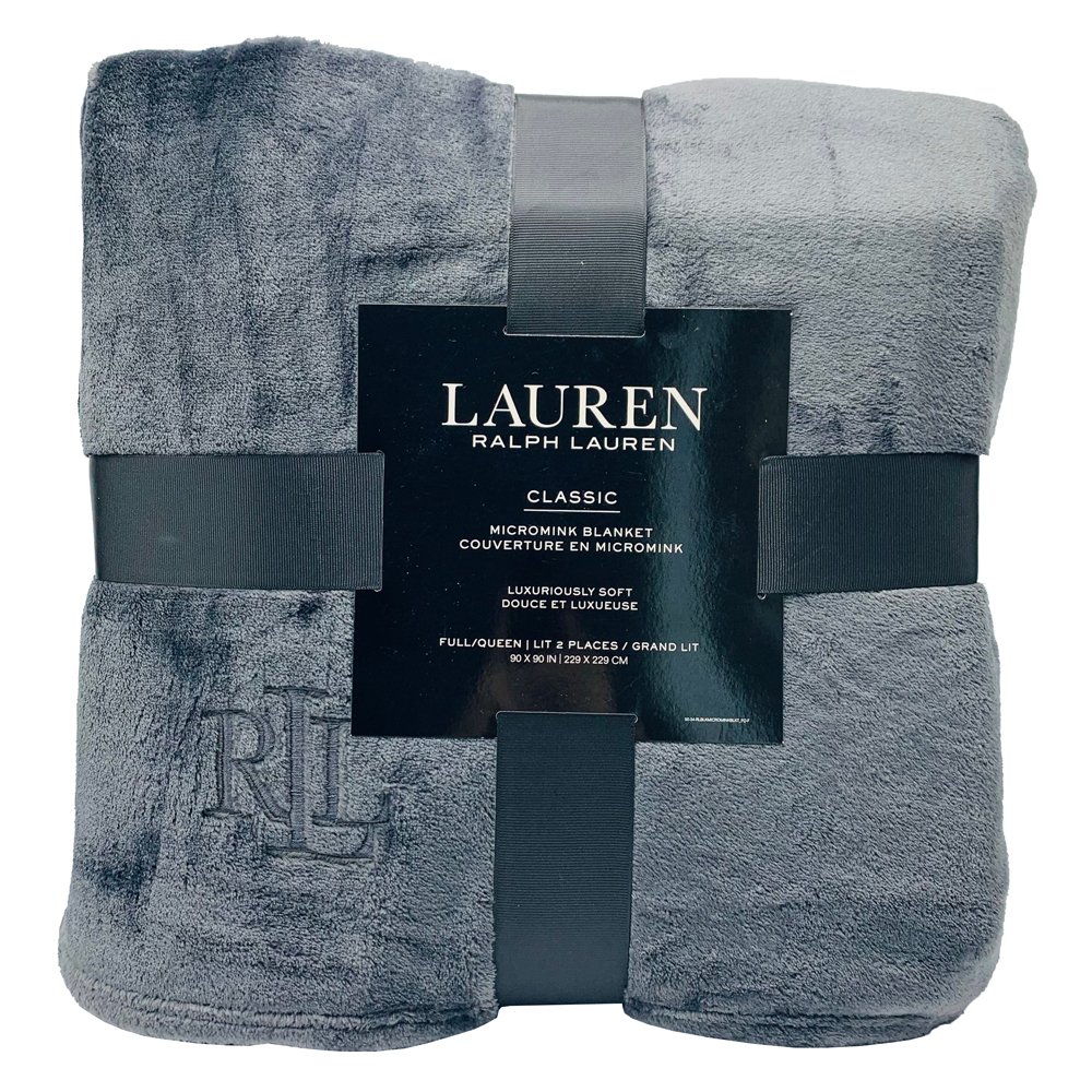 Chăn Ralph Lauren Queen Size, Dark Grey