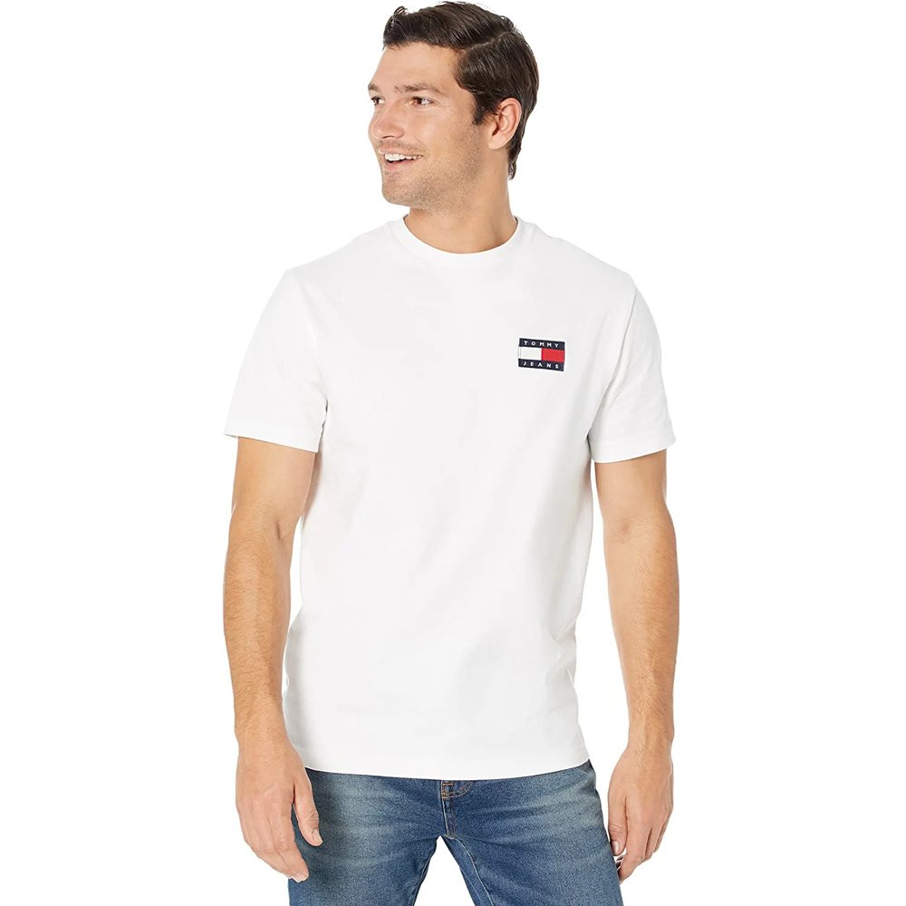 Áo Tommy Jeans Men's Badge - White, Size L