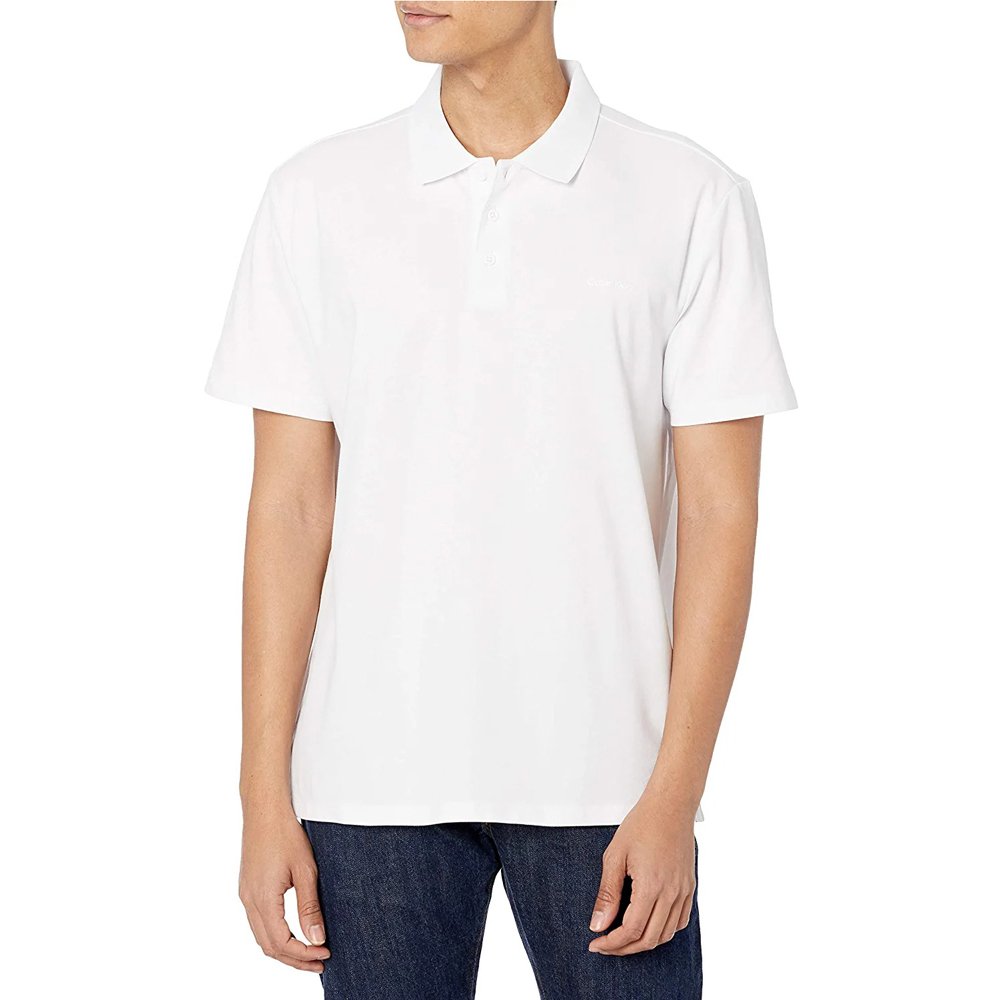 Áo Calvin Klein Move 365 Zip Polo Shirt - White, Size L