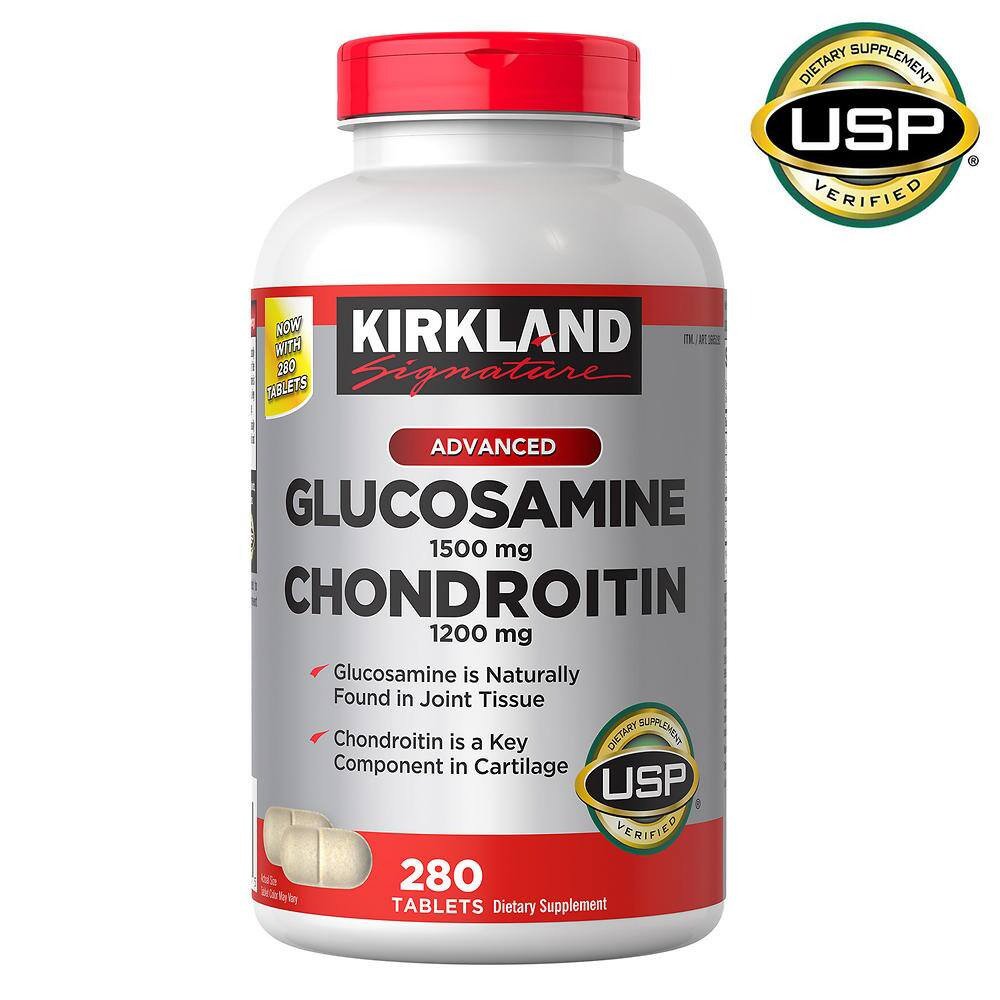 Kirkland Signature Glucosamine with Chondroitin, 280 viên