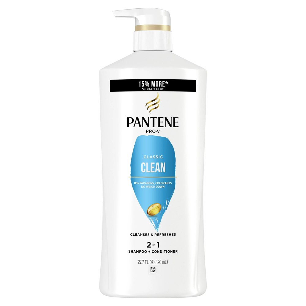 Dầu gội xả Pantene Pro-V Classic Clean 2in1, 820ml