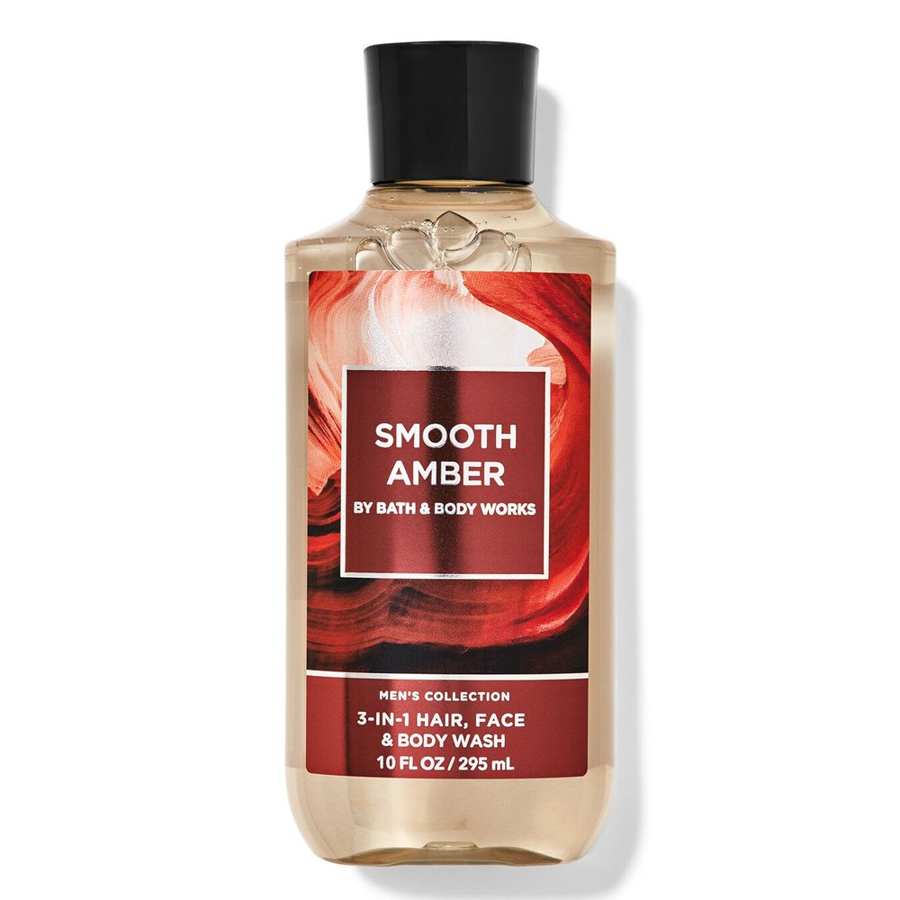 Gel tắm + gội + rửa mặt Bath & Body Works 3in1 Men's Collection - Smooth Amber, 295ml