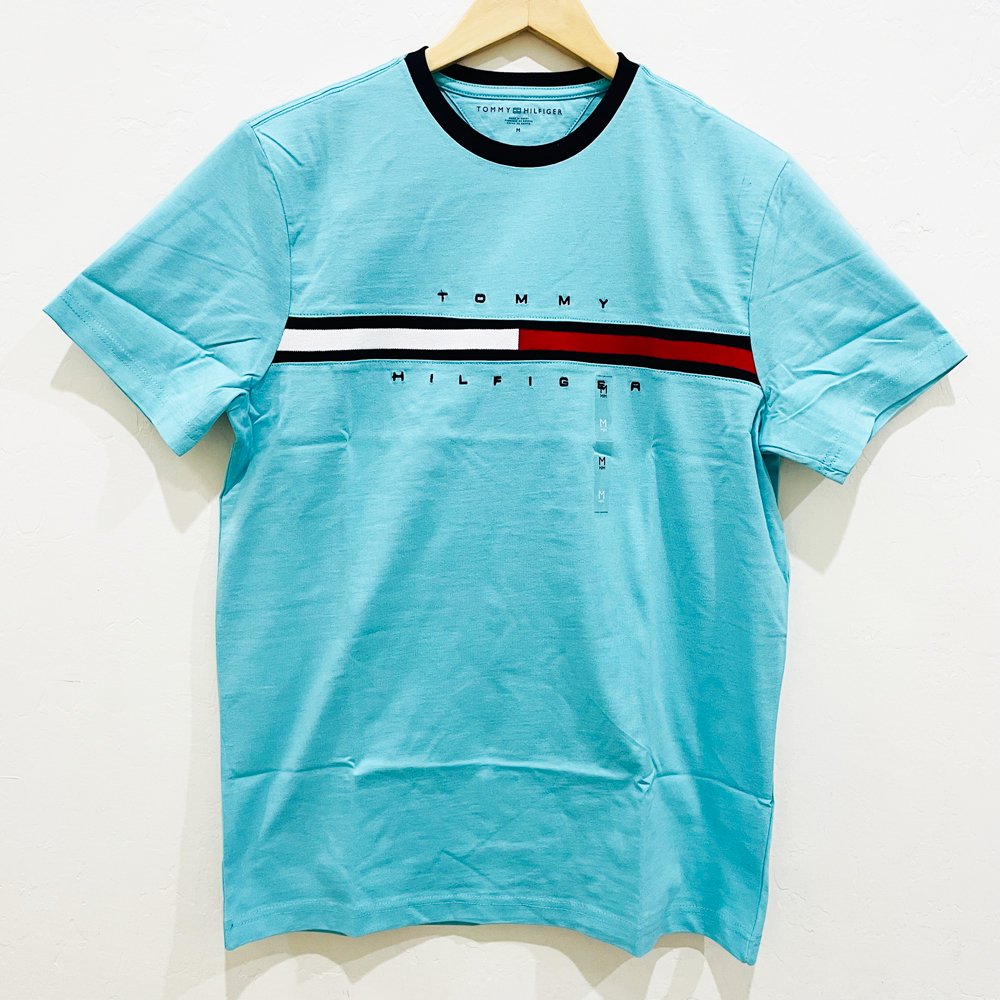 Áo Tommy Hilfiger Essential Flag Logo T-Shirt - Mint, Size M
