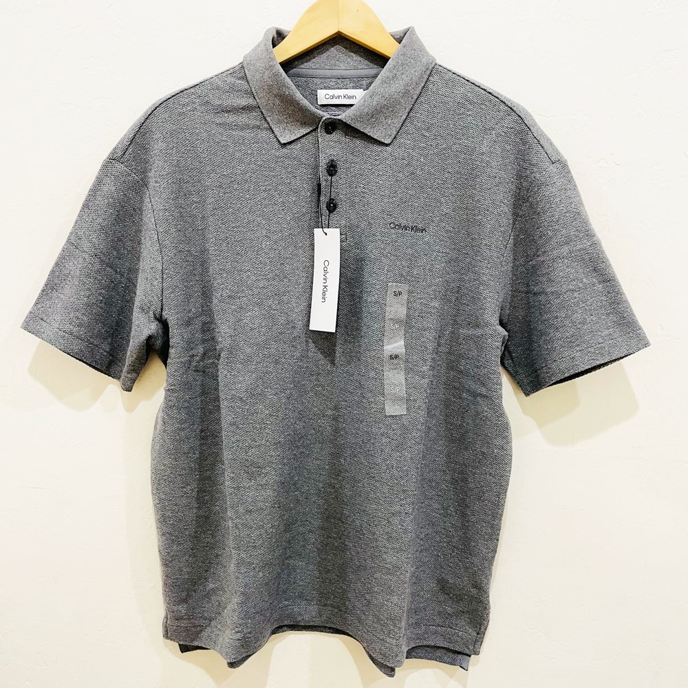Áo Calvin Klein Logo Polo Shirt - Grey, Size S