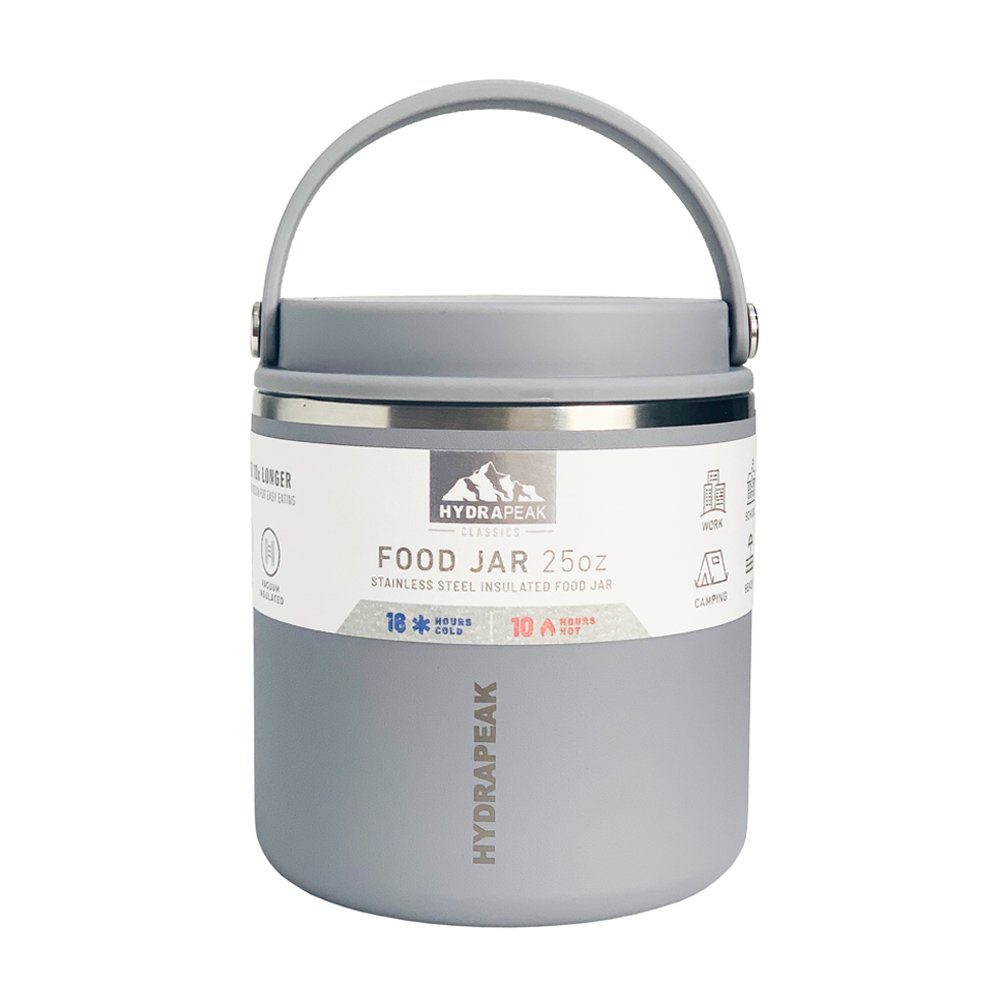 Bình đựng thức ăn giữ nhiệt Hydrapeak Stainless Steel Food Jars - Grey, 740ml