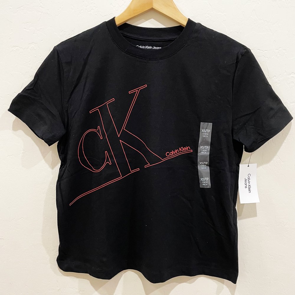 Áo Calvin Klein Monogram Logo Crewneck - Black, Size M