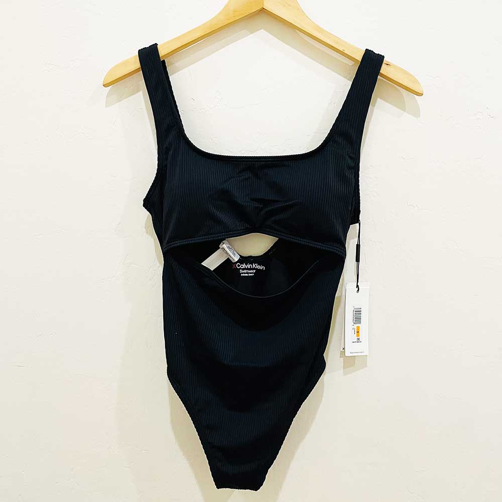 Áo bơi Calvin Klein Cut Out Swimsuit - Black, Size S