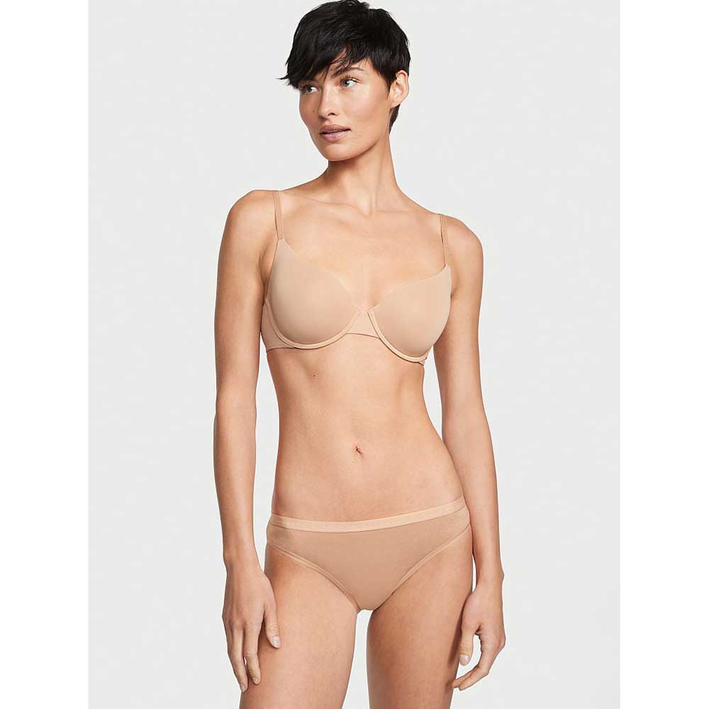 Quần lót Victoria's Secret Stretch Cotton Bikini - Sweet Praline, Size M
