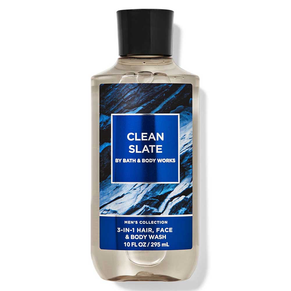 Gel tắm + gội + rửa mặt Bath & Body Works 3in1 Men's Collection - Clean Slate, 295ml