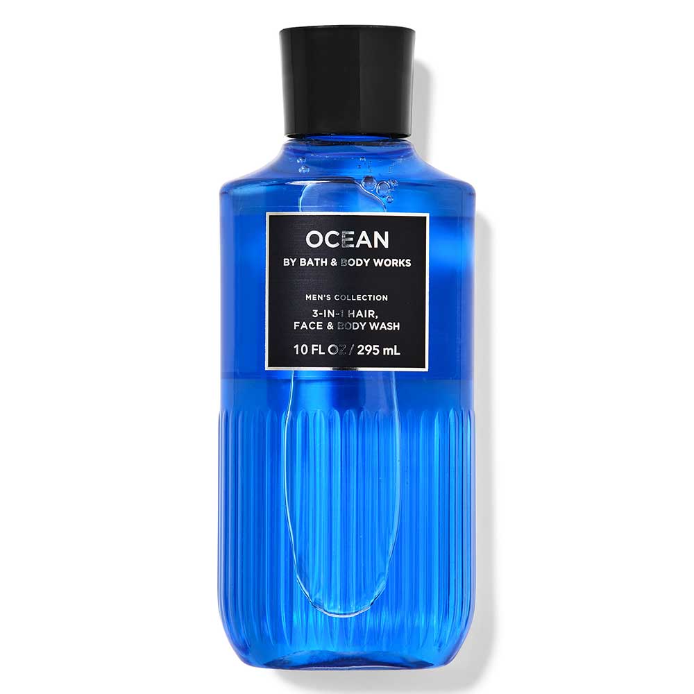 Gel tắm + gội + rửa mặt Bath & Body Works 3in1 Men's Collection - Ocean, 295ml