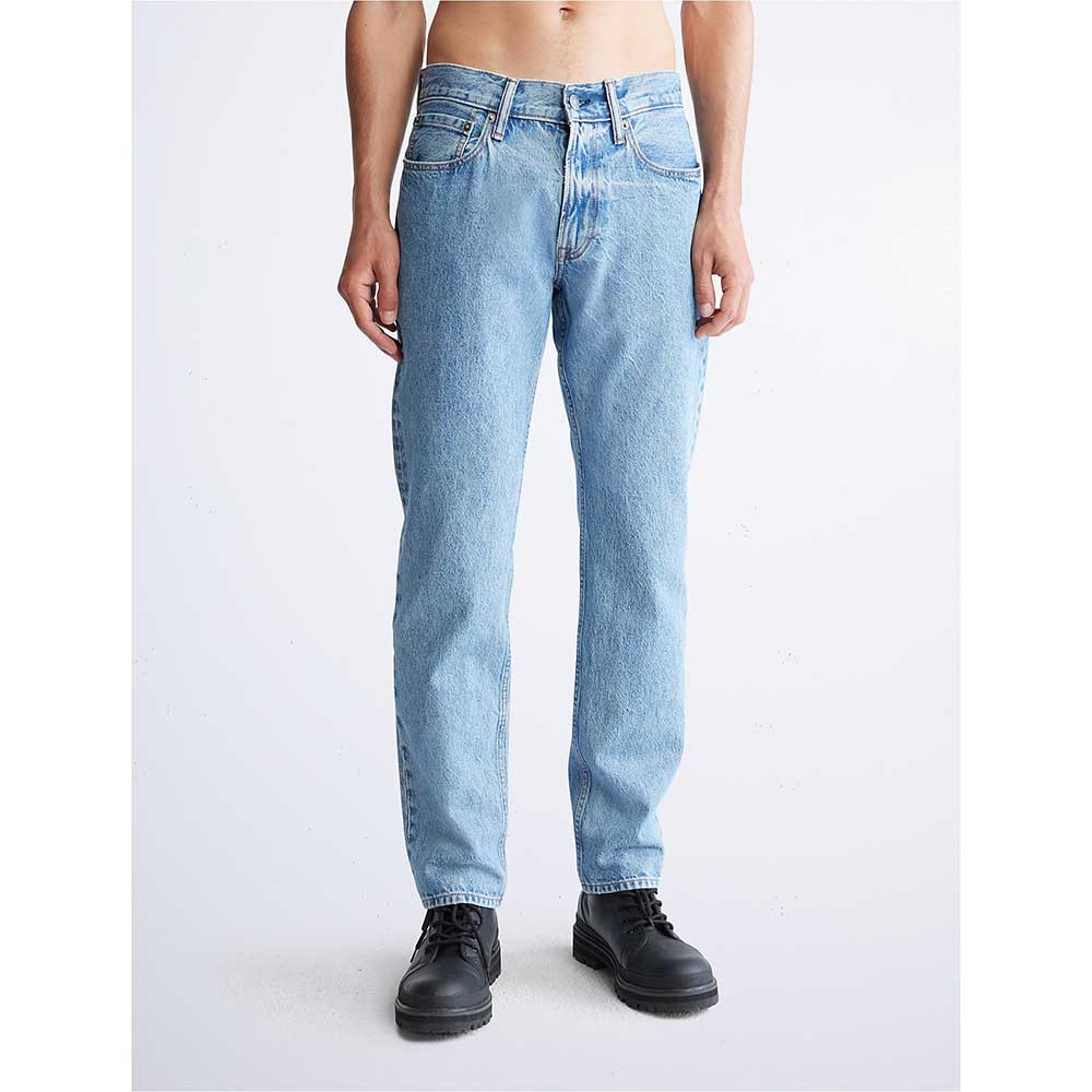 Quần Calvin Klein Standard Straight Fit Desert Blue Jeans, Size 34W/32L