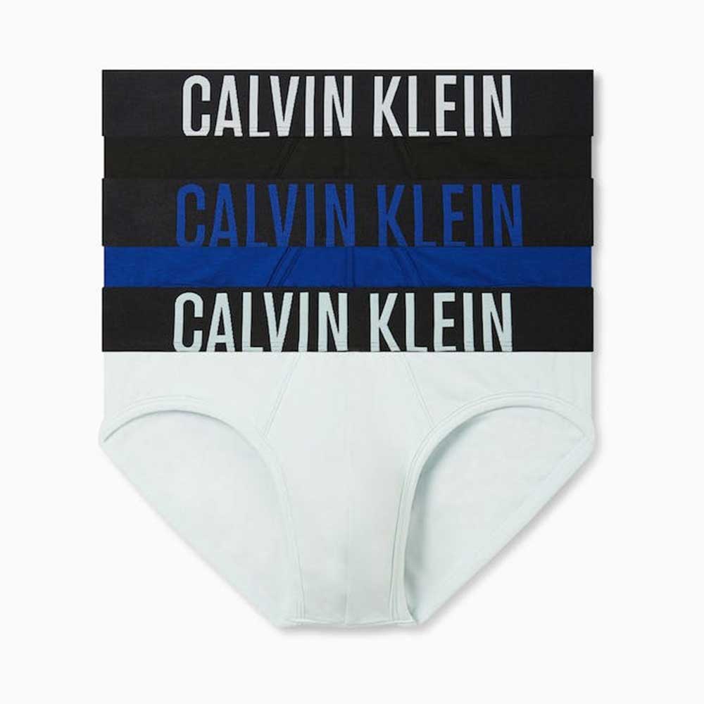 Set 3 quần Calvin Klein Intense Power Cotton Hip Brief - Midnight Blue/Black/Dragon Fly, Size S
